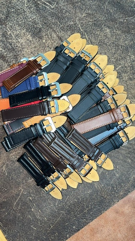 #R1 22mm Mixed Colour 50pcs Leather Watch Strap