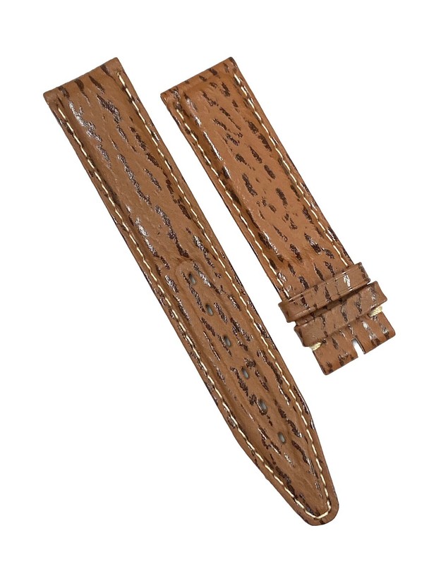 Genuine Tag Heuer 19mm x 18mm Leopard Print Brown Leather Watch Band Strap