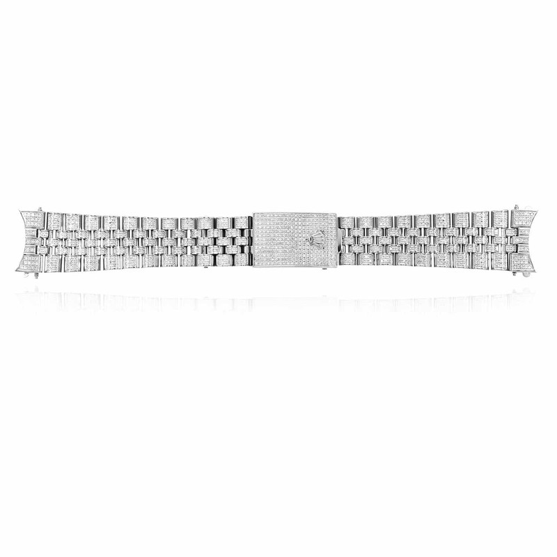 Rolex Datejust White 4.5CTW Real Diamond Jubilee 36mm Watch Bracelet gallery