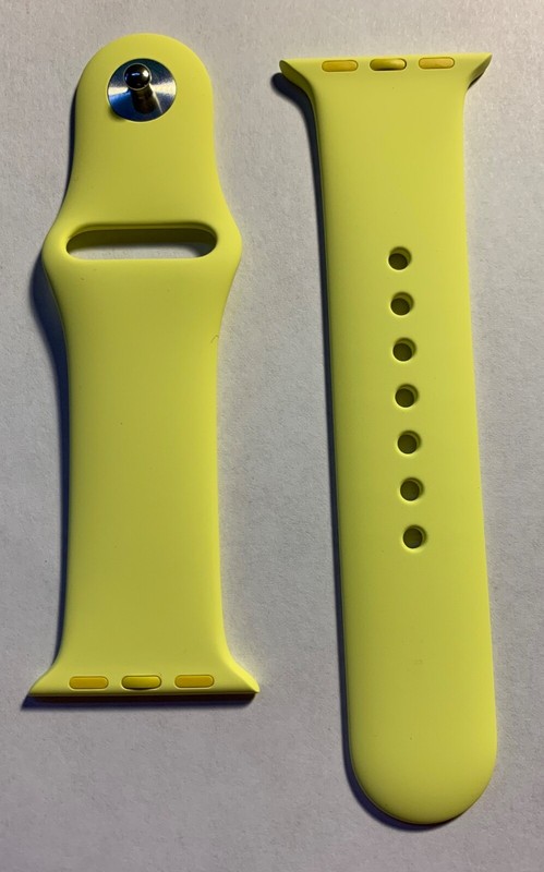 New Apple Watch Flash Sport Band Series 3 38mm 5 6 SE 40mm 7 41mm Yellow OEM S/M