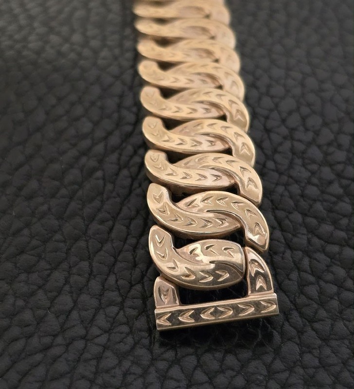 Stunning, Rare Men's '50s 16mm NOS J.B. Champion Yellow Gold-Filled Watch Band gallery