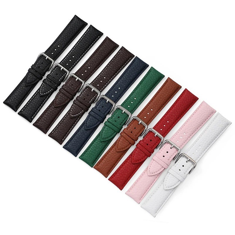16mm 18mm 20mm 22mm 24mm Genuine Leather Watch Band Strap Bracelet gallery
