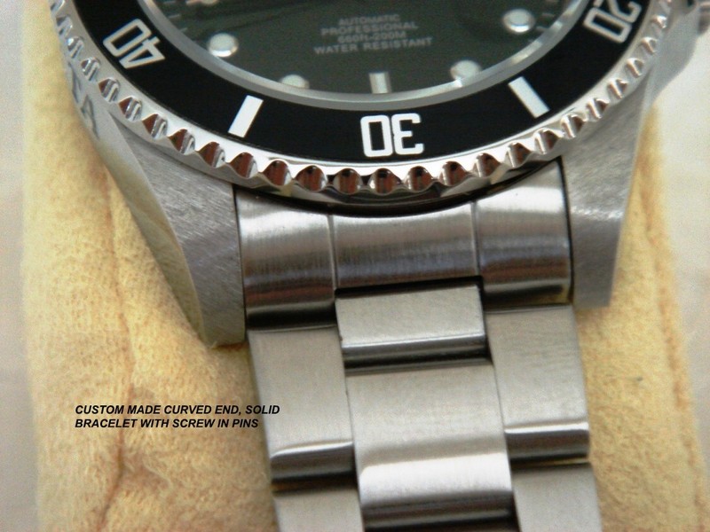 20mm Curved End Stainless Steel Watch Band FITS Invicta Pro Diver 89260B 8926OB