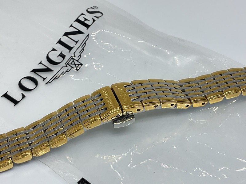 GENUINE 14MM LONGINES SS TWO-TONE BAND BRACELET LA GRANDE CLASSIQUE 24MM L4 204 gallery