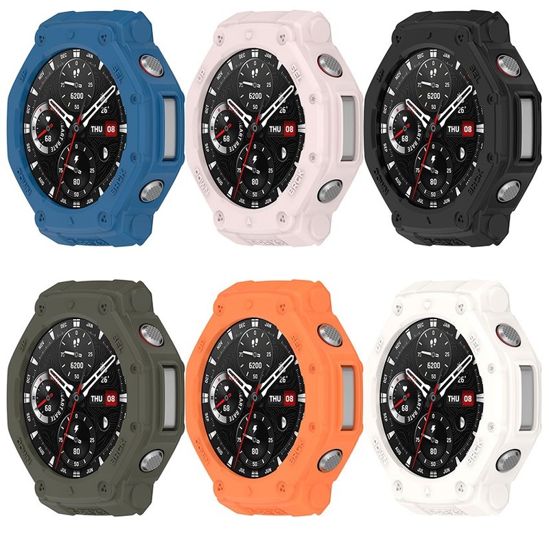 TPU Watch Case Armour Skeleton Case Watch Shell Accessories for Amazfit T-Rex3 gallery