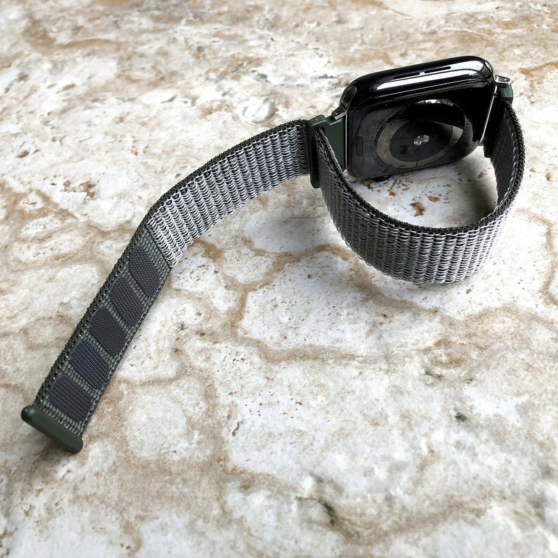 Olive Green Nylon Band for Apple Watch 7 6 5 4 3 2 SE Series 38 40 41 42 44 45mm gallery