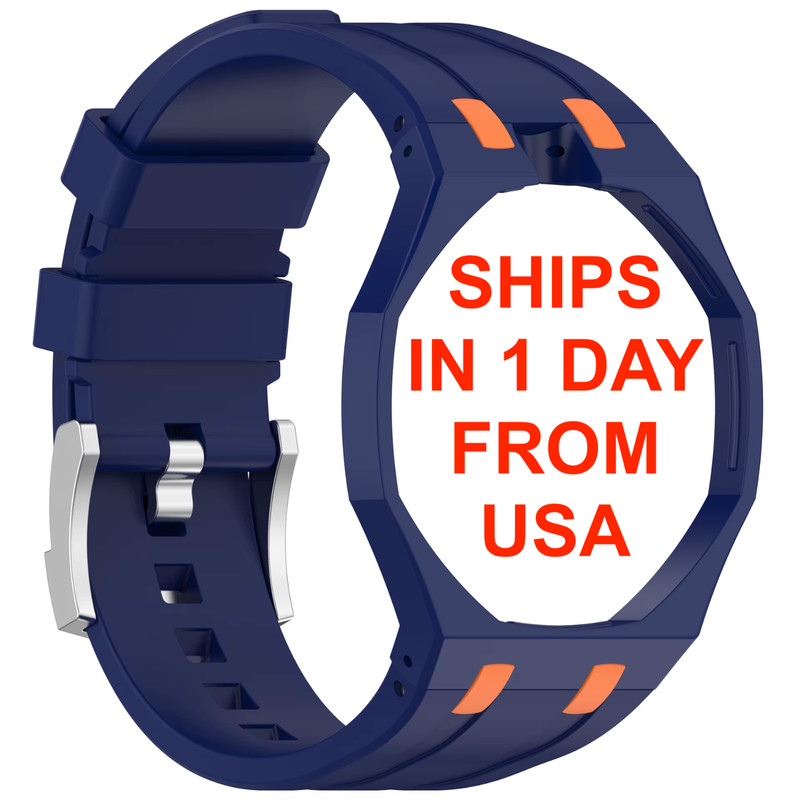 Case adapter and Silicone Strap Mod Kit Compatible AP Swatch Royal Pop IN STOCK