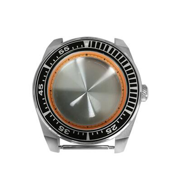 43mm Stainless Steel Case Orange Inner Shadow 10ATM for NH35/36 Movement