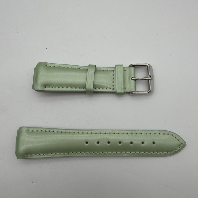 NEW TECHNOMARINE Watch Band Genuine Leather 17mm Lugs Mint Green Padded 1024
