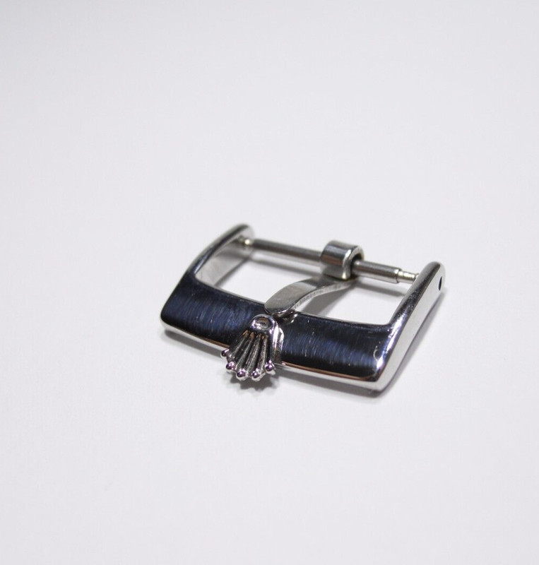 16mm STRAP BUCKLE ROLEX SWISS SILVER TONE WATCH PART