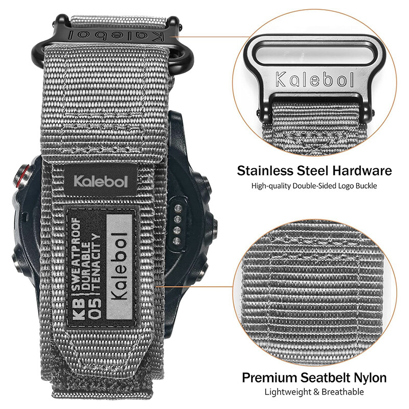 22/26MM Compatible With Garmin Watch Band Super Rugged Nylon Sports Watch Strap gallery