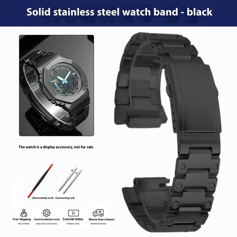 For Casio GA-2100 GM-2100 CasiOak Modified Stainless Steel Metal Watch Bracelet