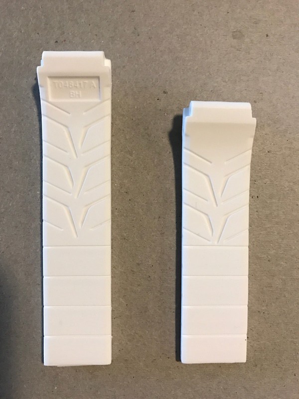 Original Tissot T-Race Men's T048417A / T048427A White Rubber Watch Band Strap gallery