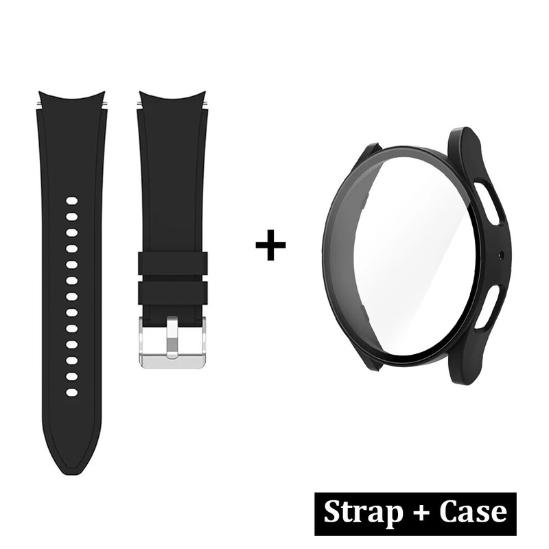 Case+Silicone Band for Samsung Galaxy Watch 4/5/6/7/FE 40/44mm Screen Protector