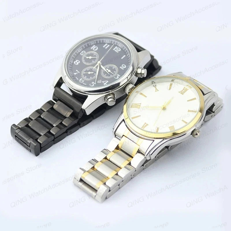 High Quality solid Stainless Steel watch Strap mens metal Bracelet 13 18 20 22mm gallery