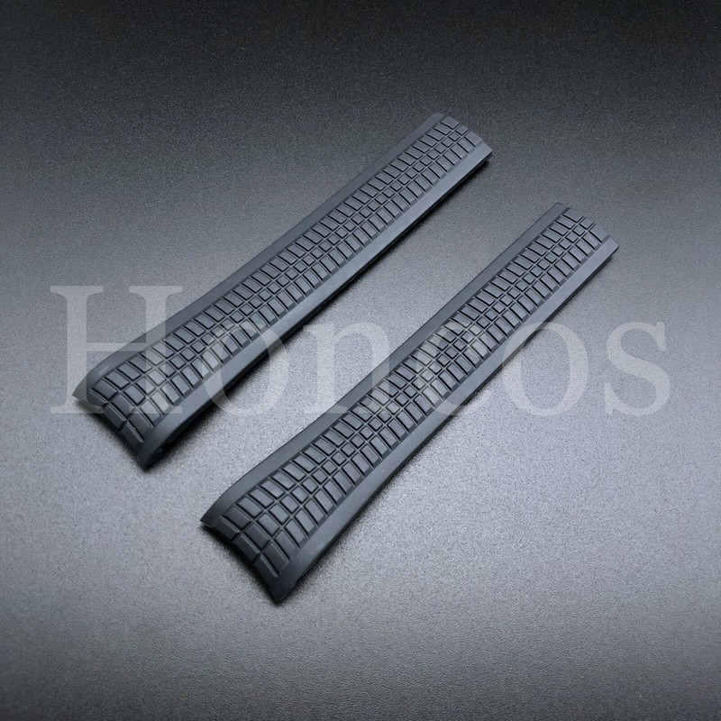 21mm Rubber Watch Band Strap Fits For Patek Philippe Aquanaut Black USA SELLER gallery