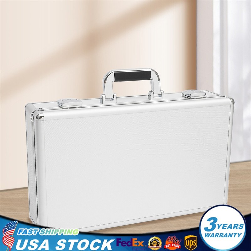 Silver Watch Case Aluminum Briefcase Design For 24 Large Watches Ideal Gift NEW