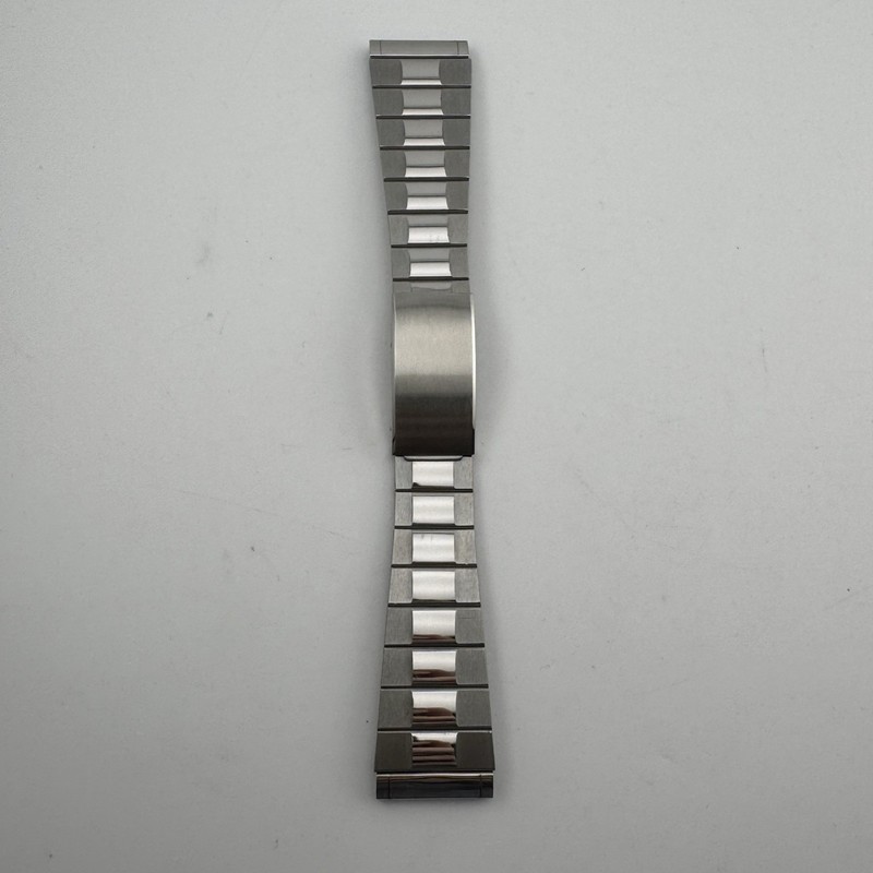 Vintage Mens 22mm KREISLER Stainless Buckle Flat Watch Band 0