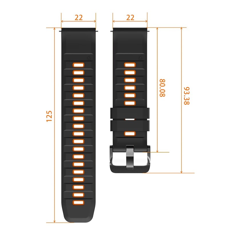 22mm Soft Silicone Watch Band Divers Replacement Strap Quick Release UNIVERSAL gallery