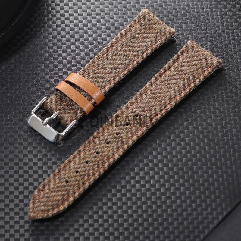 New 18mm 20mm 22mm High-end Quality British Vintage Style Leather Watch Band gallery