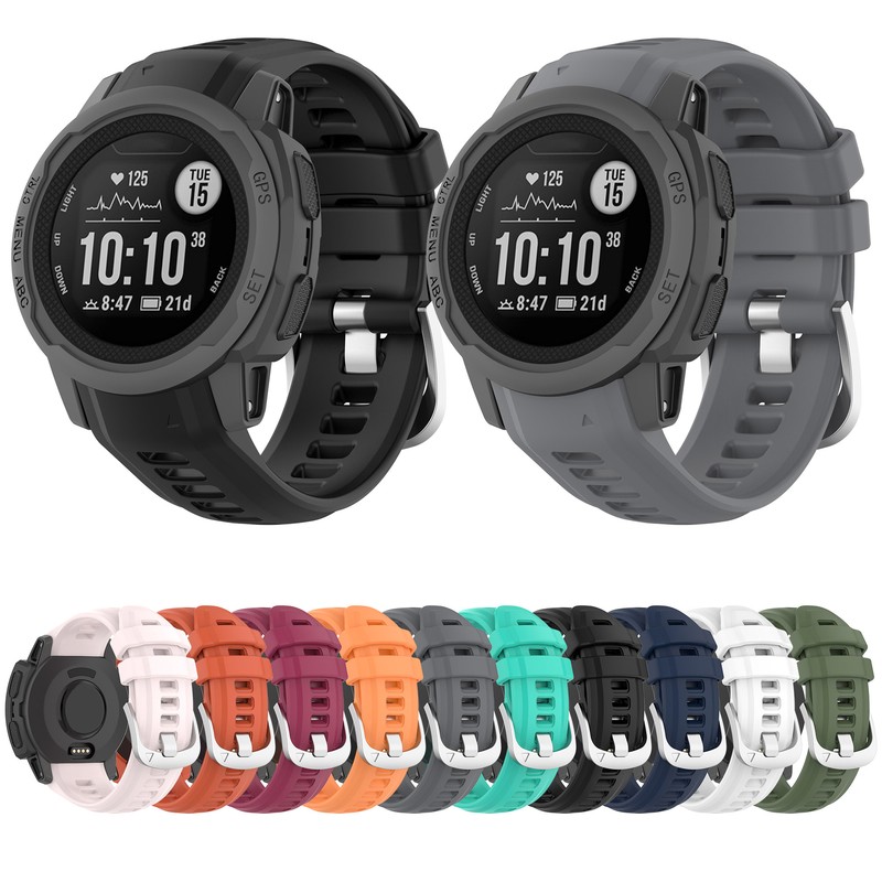 For Garmin Instinct 2S Smartwatch Wristband Silicone Watch Strap Replacement ADE