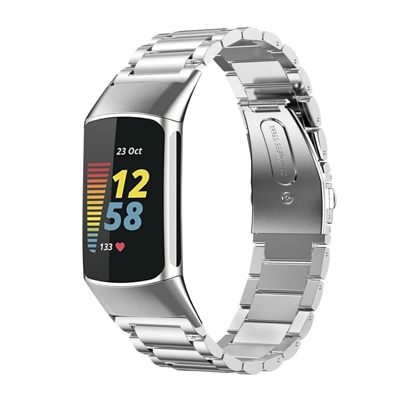 Metal Stainless Steel Watch Band Strap Bracelet Wristband For Fitbit Charge 5