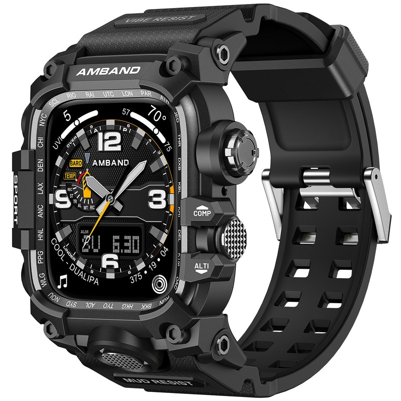 Military Rugged Case Strap Mod Kit For Apple Watch Ultra 3 49mm 11 10 9 8 7 6 SE