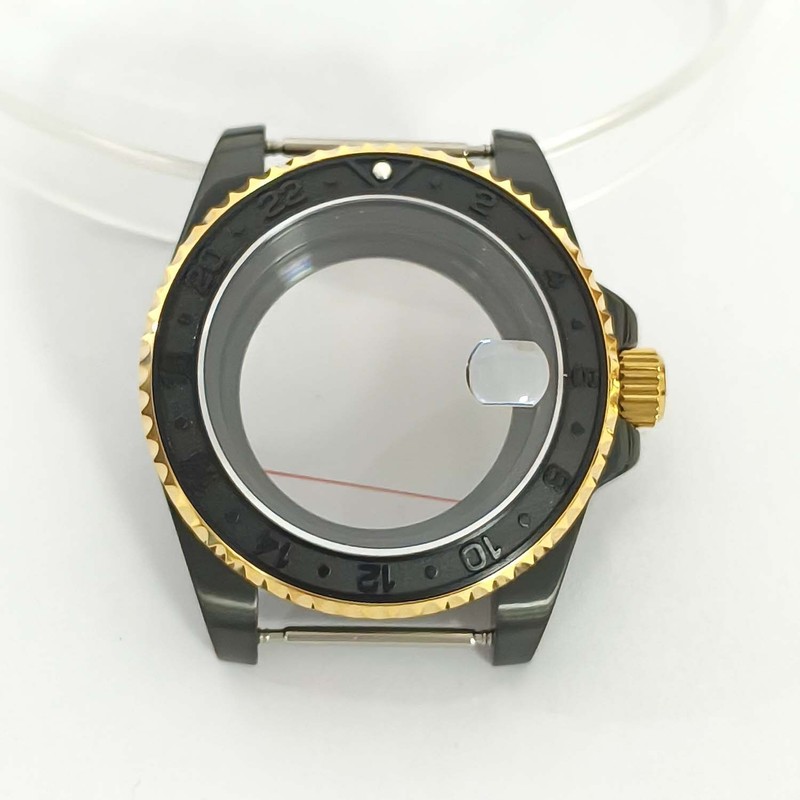 40mm Watch Case for NH35 NH36 7S Fine Steel Sapphire Glass Watches Cases