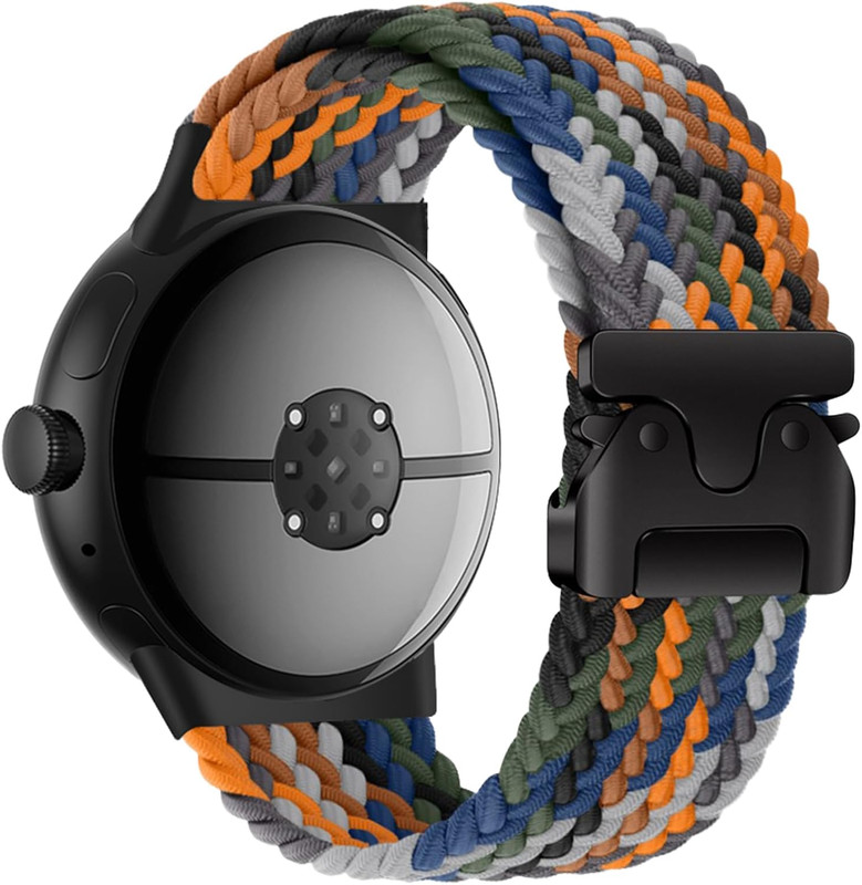 Band for Pixel Watch 4/3 45Mm – Stretchy Nylon Braided Band for Google Pixel Wat