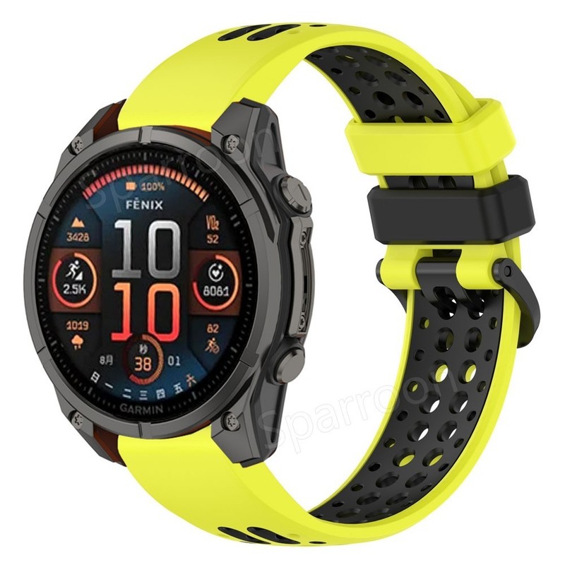 Silicone Watch Band Strap For Garmin Fenix 8/E/7X 6/ 6X 5/5X Plus/ 3HR/ Epix Pro