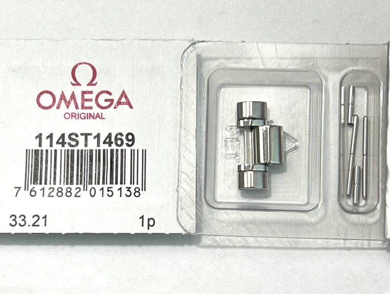 Authentic! Omega Speedmaster 18mm Steel Link For Bracelet # 1469/811 or 1469/813