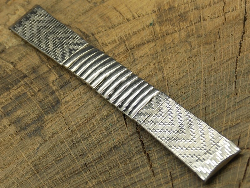 Scott Vintage Watch Band Stainless Steel Expansion NOS Unused 17.5mm 11/16" gallery