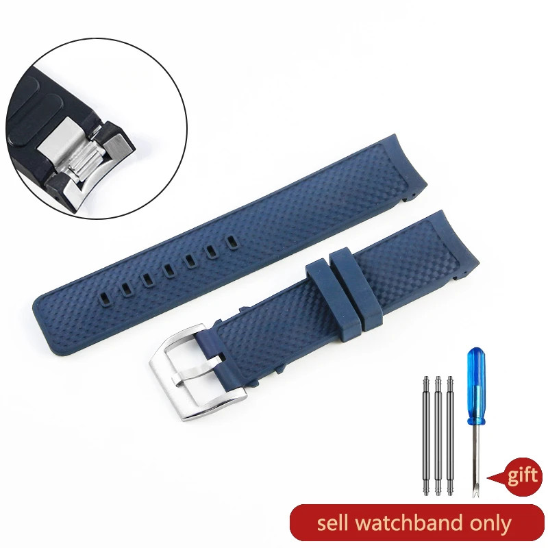 22mm FKM Vulcanized Rubber Strap Watch Band Fits IWC Aquatimer IW328802 IW376806