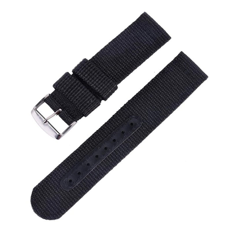 18mm 20mm 22mm 24mm Military Canvas Nylon Wrist Watch Band Strap Bracelet Sport gallery