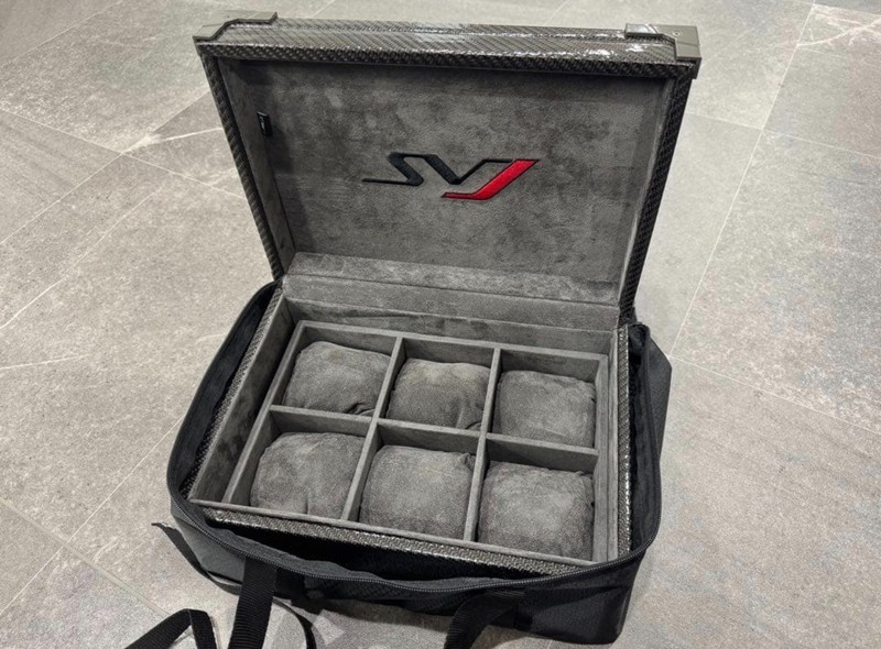 [Authentic] Lamborghini Aventador SVJ Watch Box Accessory Set 6 Slots RARE