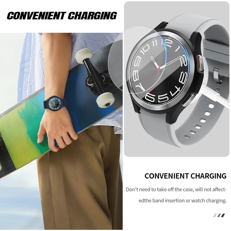 Case+Silicone Band for Samsung Galaxy Watch 4/5/6/7/FE 40/44mm Screen Protector gallery