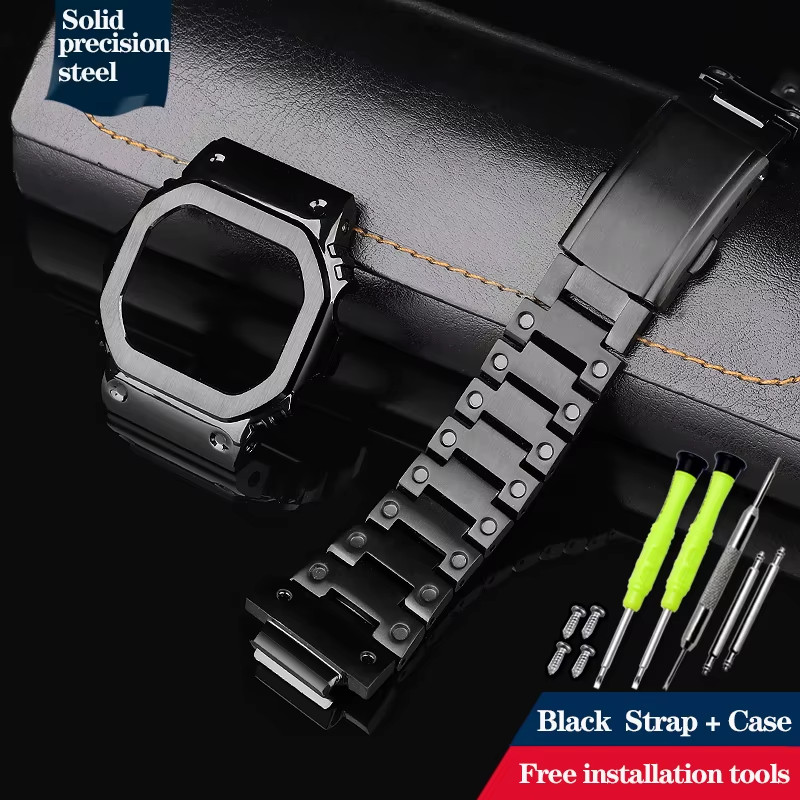 High Quality Modified Stainless Steel Strap Case for Casio DW-5600 DW5600/5610 G gallery