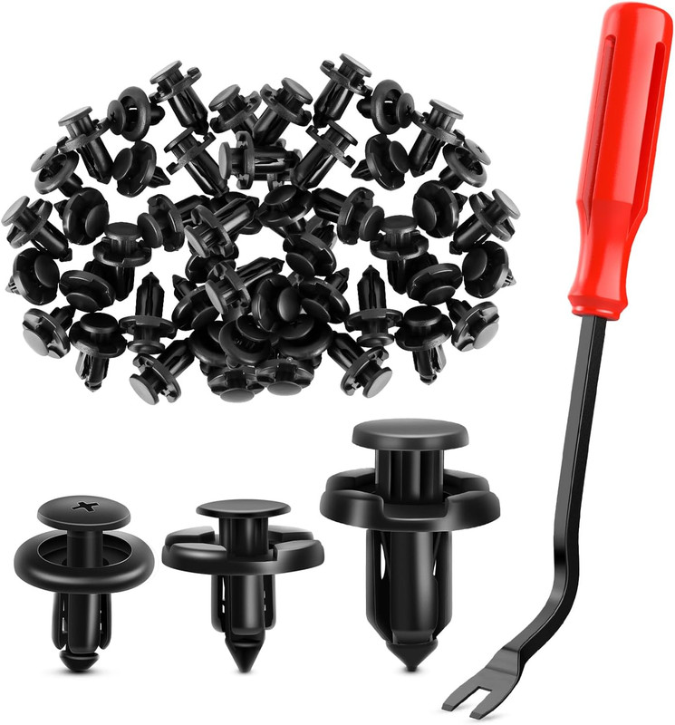 GOOACC 100PCS 7Mm 8Mm 10Mm Compatible with Subaru Push Type Retainer Fasteners R