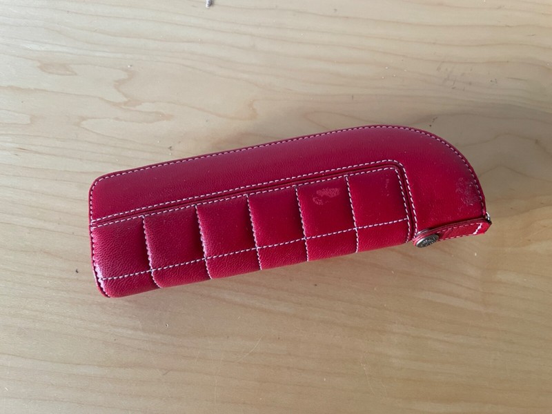 Montegrappa 1912 - Red Leather Case For 2 Pens - Ferrari Collection