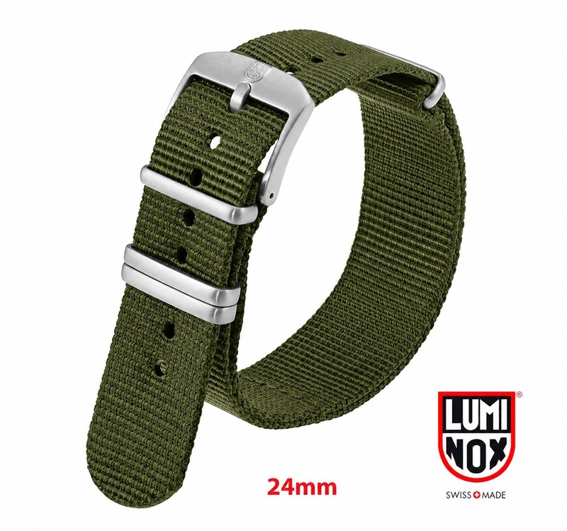 LUMINOX NAVY SEALS NYLON STRAP GREEN 24mm 3200 3500 3580 8840 9240