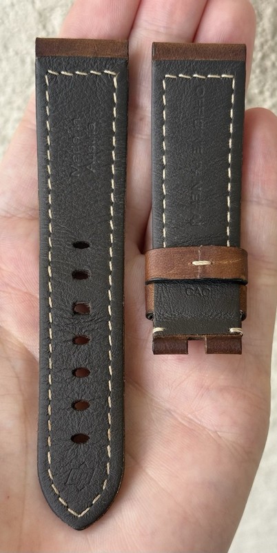 Officine Panerai 22mm x 20mm Assolutamente Brown Watch Strap Tang Authentic OEM gallery