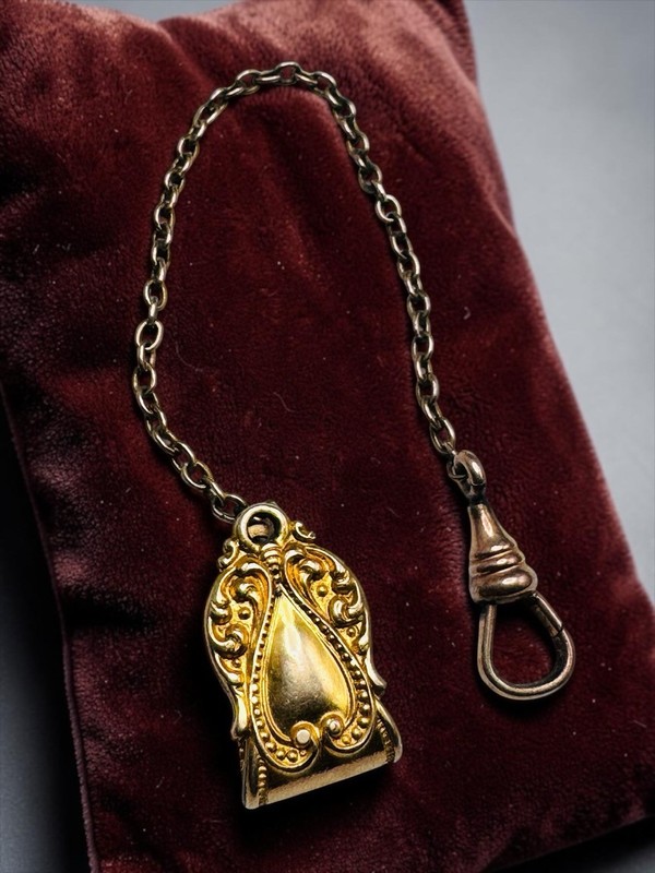 Vintage Gold Filled Pocket Watch Chain Clip