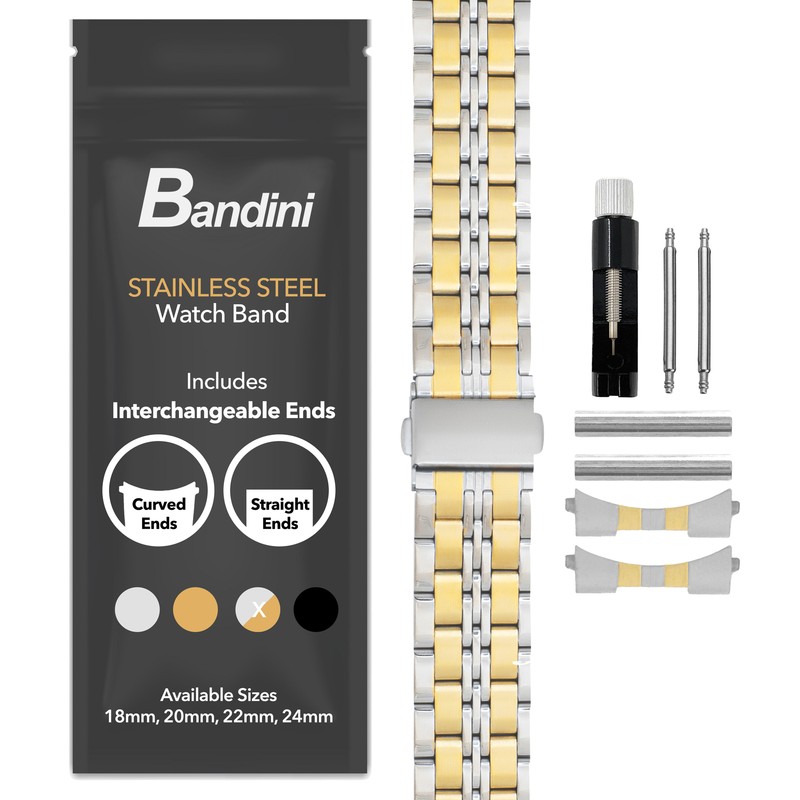 20mm Jubilee Stainless Steel Metal Watch Band for Bulova Marine Star