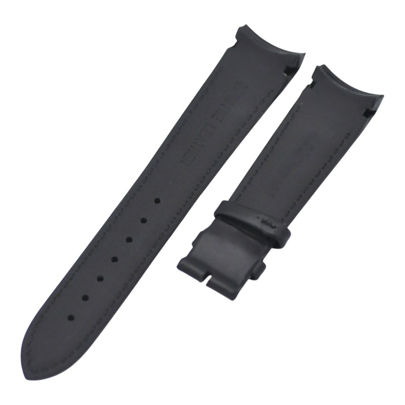 Sportura SNAE79 7T62-0KV0 21mm Black Leather Watch Strap For Seiko gallery
