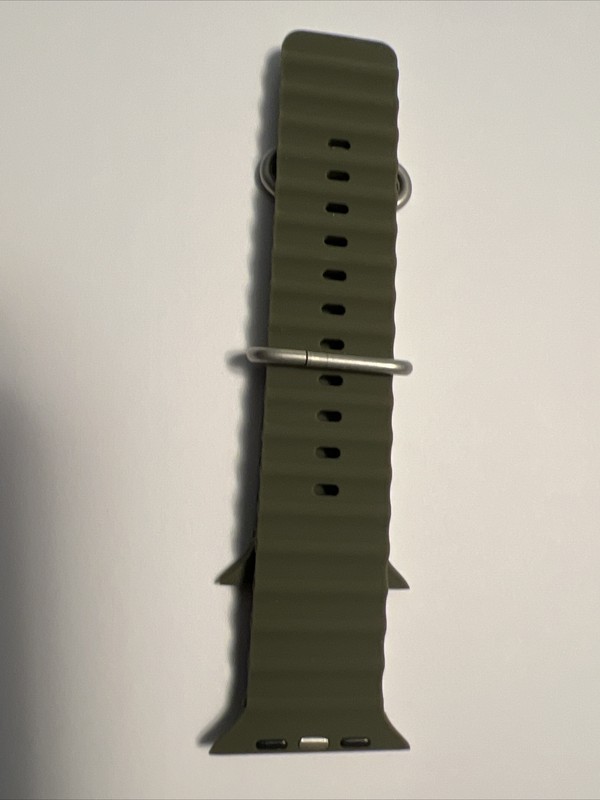 Soft Silicone Bands for Apple Watch 38/40/41mm, Medium/Large Green
