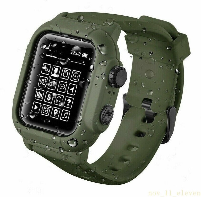 Waterproof Rugged Watch Band Case For Apple Series 9 8 7 6 5 4 3 SE 2 42 44/45mm