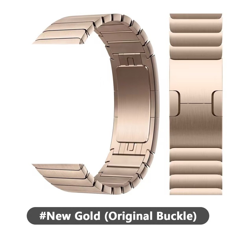 Stainless Steel Link Bracelet Band for Apple Watch 49mm Ultra 2 | 10 9 8 7 6 5 4