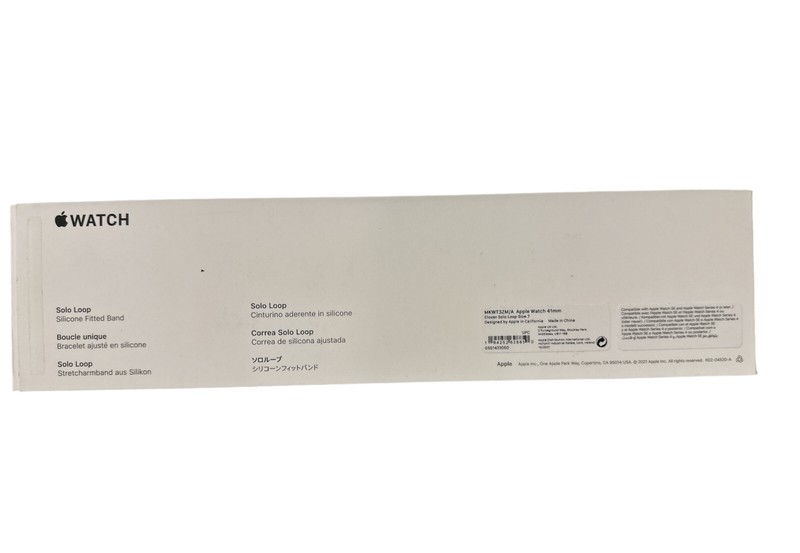 Apple iWatch 38mm 40mm 41mm 5 6 7 8 9 SE Silicone Solo Loop Band - Clover Size 7 gallery