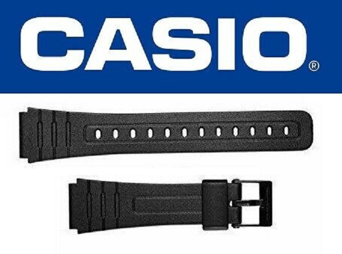 Genuine Casio 18mm Watch Strap Band for F-91W F-105W F-106 F-94W, BLACK 71604002