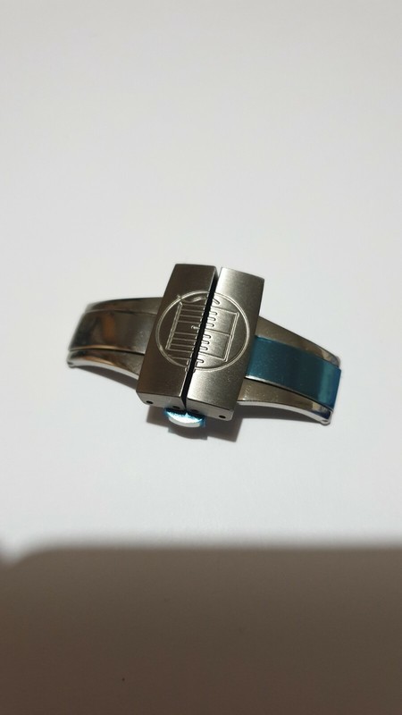 Alain Silberstein deployment clasp 20 mm for 22 mm lugs rubber band or bracelet